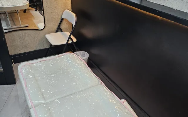 The treatment room at Wumi Body & Face Studio, Copperfields Walk, Dartford